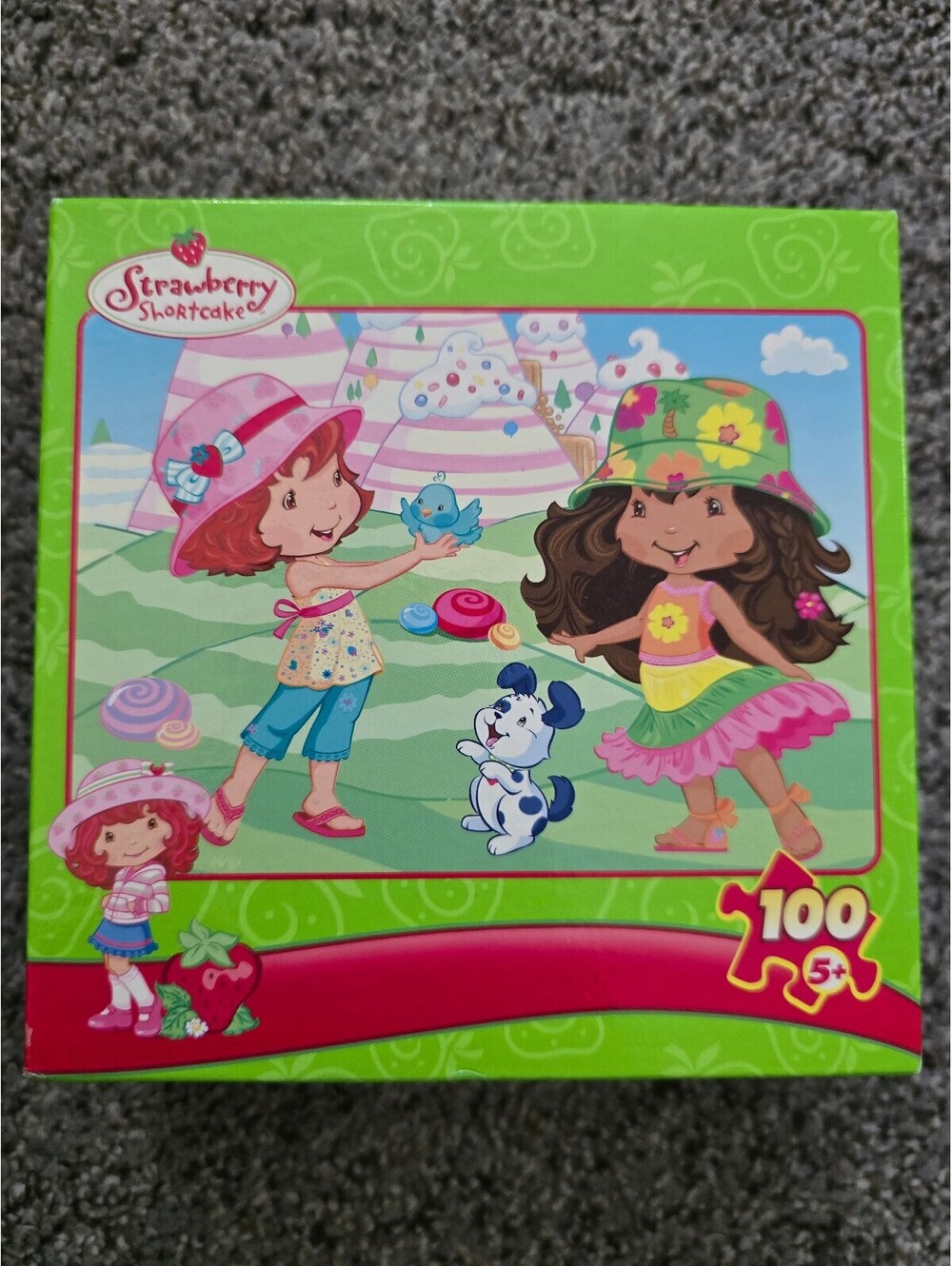 Vintage Strawberry Shortcake 100 Pc Jigsaw Puzzle Kids Complete Retro